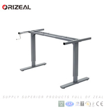 Modern Manual Ergonomic Sit stand Height Adjustable Desk With Hand-crank Special offer